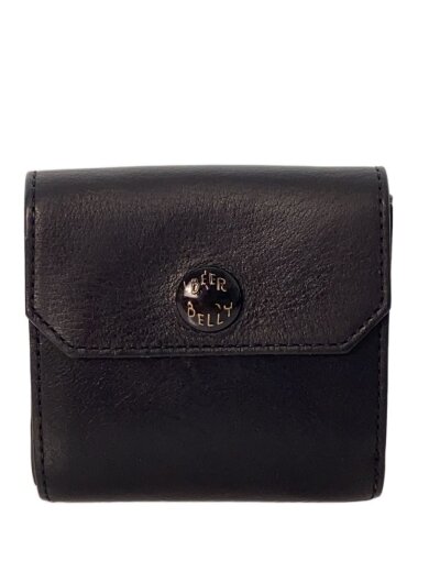 商品画像：2つ折り財布/レザー/BLK/無地/メンズ 1