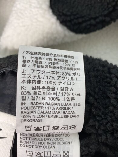 商品画像：フリースジャケット/XXL/ポリエステル/BLK/無地/BQ6546-011// 7