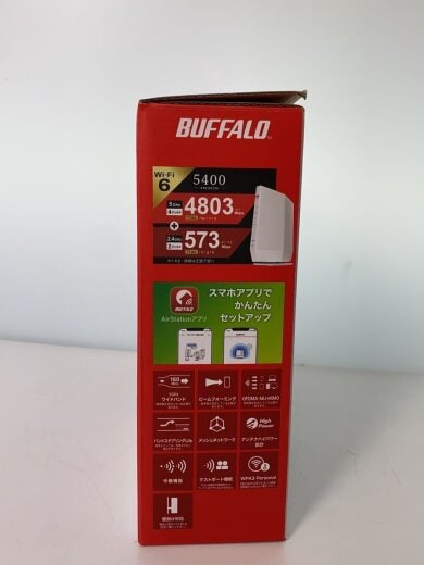 画像：BUFFALO無線LANルーター(Wi-Fiルーター) AirStation WSR-5400AX6P-WH2