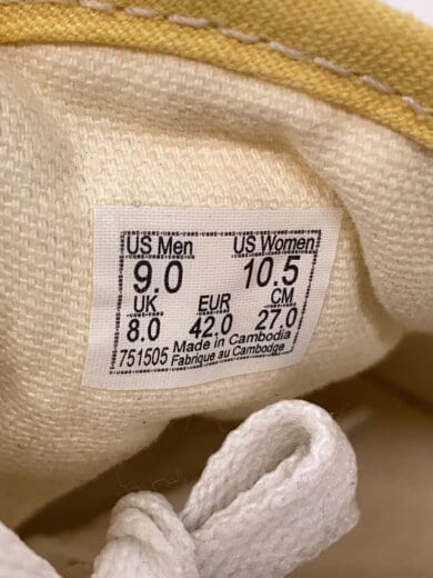 商品画像：ローカットスニーカー/27cm/YLW/751505 5