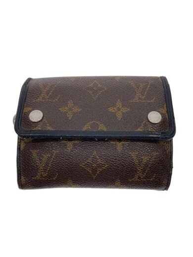 商品画像：ポルト・フォイユ・コンパクト_モノグラム・マカサー/PVC/BRW/メンズ 1