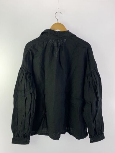 商品画像：長袖ブラウス/S/リネン/BLK/EK-1172 2