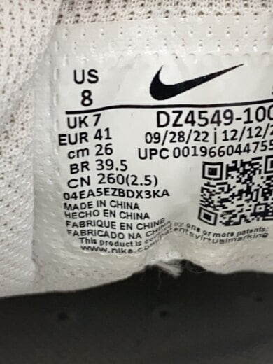 商品画像：ローカットスニーカー/26cm/WHT/キャンバス/DZ4549-100 5