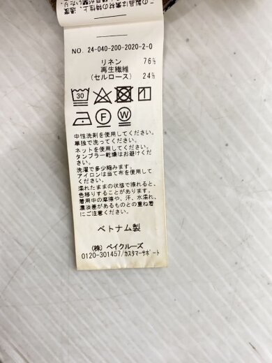 商品画像：半袖ワンピース/--/リネン/BRW/24-040-200-2020-2-0 5