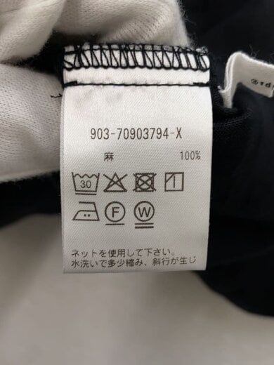 商品画像：長袖ブラウス/--/リネン/BLK/903-70903794 4