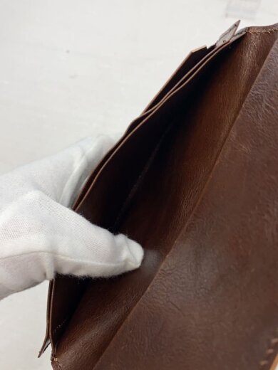 商品画像：長財布/レザー/BRW/無地/メンズ 4