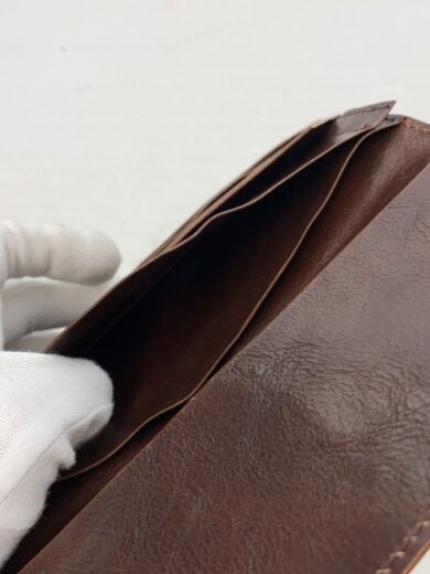 商品画像：長財布/レザー/BRW/無地/メンズ 5