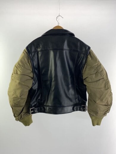 商品画像：レザージャケット・ブルゾン/2/フェイクレザー/BLK/010GAG30-5160 2