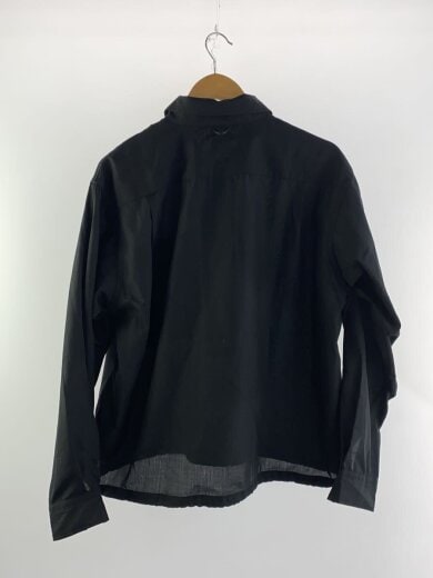 商品画像：ハーフジップ長袖シャツ/M/ポリエステル/BLK/BE-39025 2