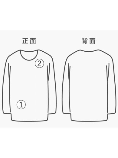商品画像：長袖Tシャツ/7/コットン/BLK 9