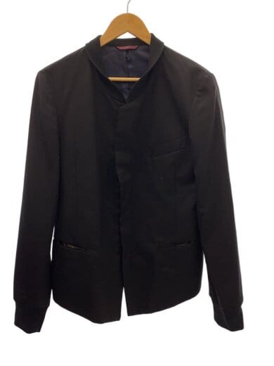 商品画像：ジャケット/L/ウール/BLK/無地/PM-KS-40361 1