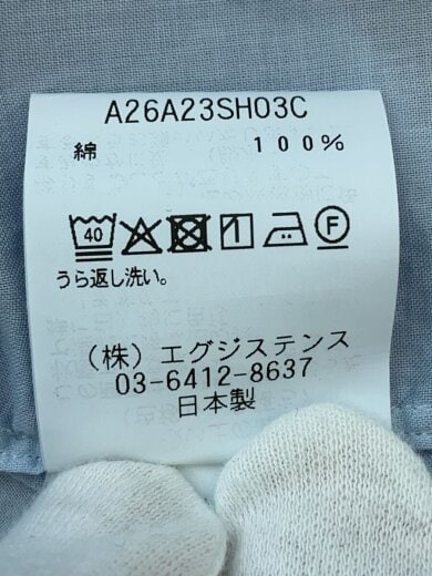商品画像：長袖シャツ/1/コットン/BLU/A26A23SH03C 5