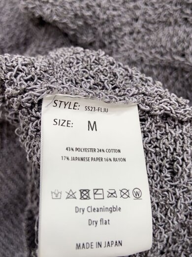 商品画像：ポロシャツ/M/ポリエステル/GRY/SS23-FLJU// 4
