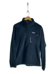 02AW/00s/USA製/フリースジャケット/M/ポリエステル/BLK/25195/