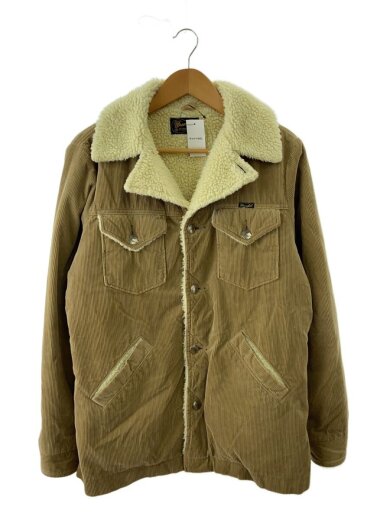 商品画像：裏ボアジャケット/M/コットン/CML/無地/WS9147/コンチョボタン 1