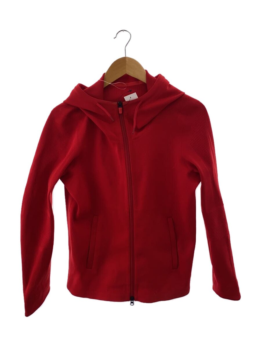 DESCENTE / ジップパーカー/M/ポリエステル/RED/無地/DAMNGL10