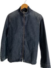 Gジャン/M/デニム/IDG/無地/ダブルジップ/archive