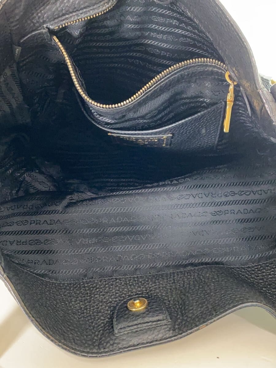 PRADA / 165/58/レザー/BLK