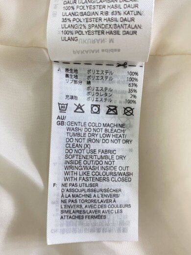 商品画像：キルティングジャケット/L/ポリエステル/WHT/無地/HS1581 4