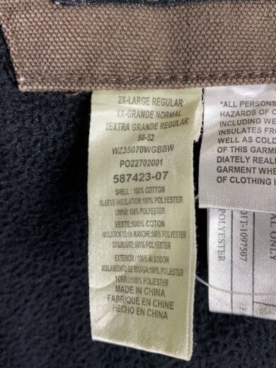 画像：Wallsジャケット/--/ポリエステル/BRW/無地4