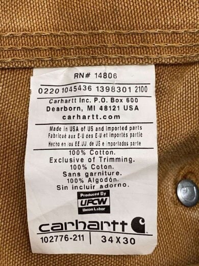 商品画像：オーバーオール/34/コットン/CML/無地/102776-211/ダブルニー 5