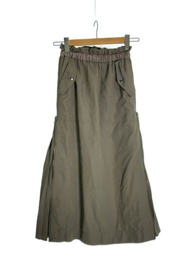 商品画像：ギミックロングスカート/38/ポリエステル/GRY/101602 1