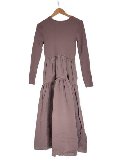 商品画像：長袖ワンピース/--/コットン/BRW/無地/314-55-0774 2