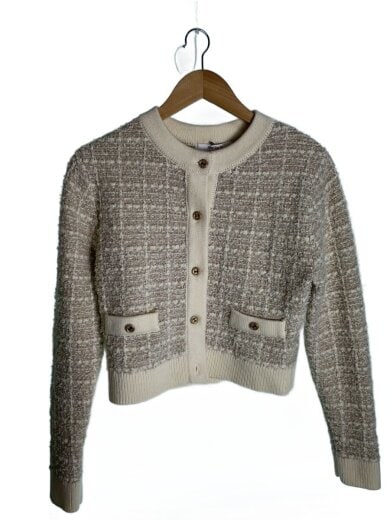 商品画像：カーディガン(厚手)/M/アクリル/CRM/1224206106 1