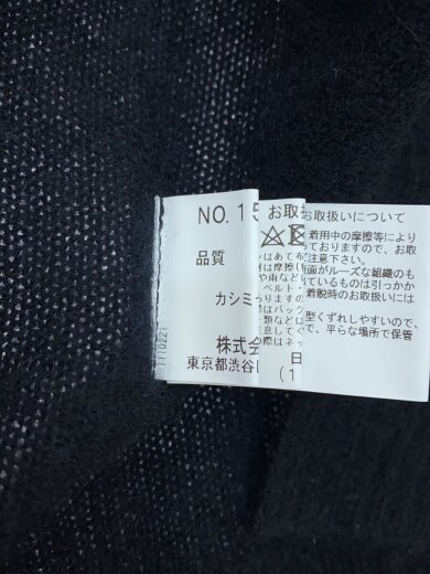 商品画像：カーディガン(厚手)/M/カシミアシャギー/BLK/無地/15020270 4