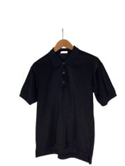 ポロシャツ/田中オム/AD2002/00s/ポリエステル/BLK/無地/HI-T020