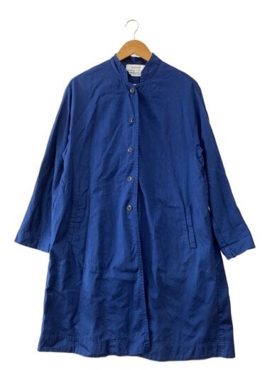 商品画像：シャツワンピース/FREE/コットン/BLU/無地/ST-022 1