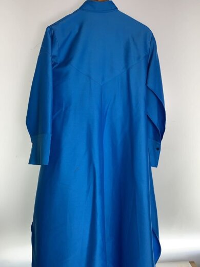 商品画像：長袖ワンピース/0/ポリエステル/BLU/534-3140103 2