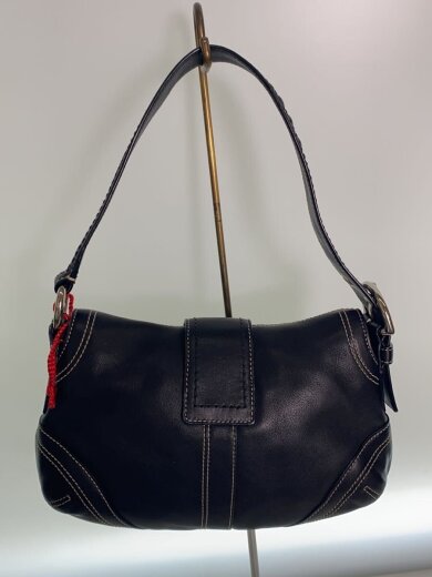 画像：COACHショルダーバッグ/レザー/BLK/無地/103163
