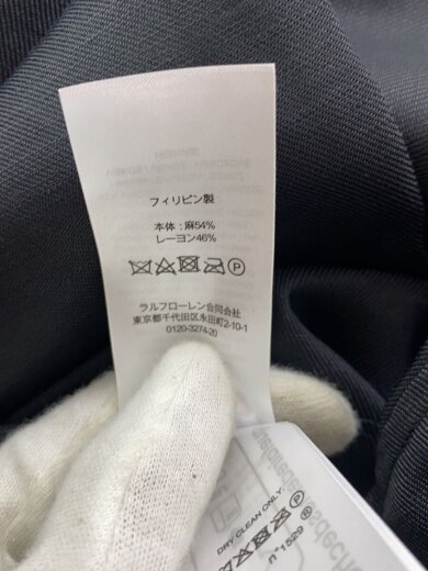 商品画像：ボトム/2/リネン/BLK/タグ付 5