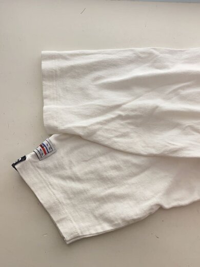 商品画像：7分袖カットソー/XL/コットン/WHT/無地// 4