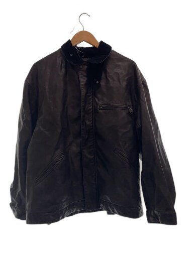 商品画像：VEGAN LEATHER WORK JACKET/レザージャケット/L/フェイクレザー/BLK/243-1528// 1