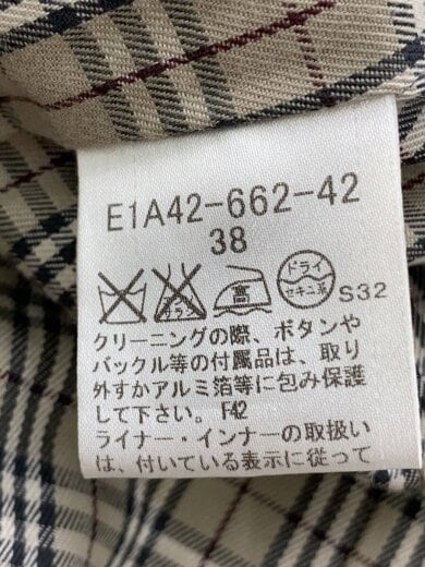 商品画像：トレンチコート/38/コットン/CML/無地/E1A42-662-42 5