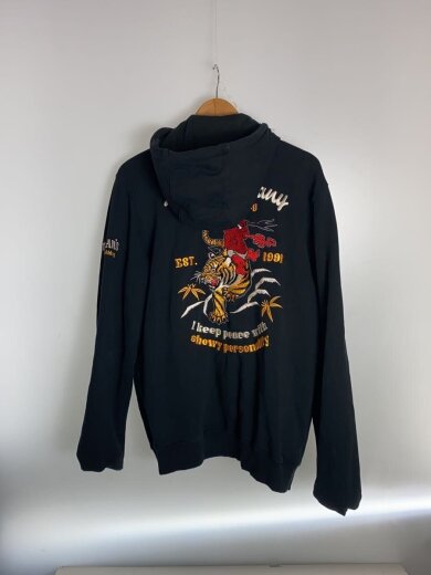 商品画像：パーカー/44/コットン/BLK/アニマル 2