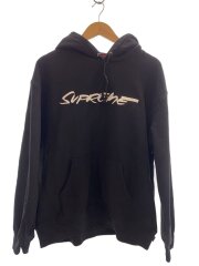 24SS/Futura Hooded Sweatshirt/パーカー/L/コットン/ブラック/