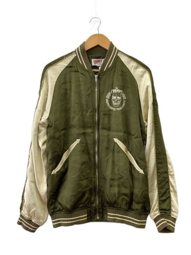 商品画像：×THE CRAMPS/スカジャン/ブルゾン/M/レーヨン/カーキ/0261AB05 1