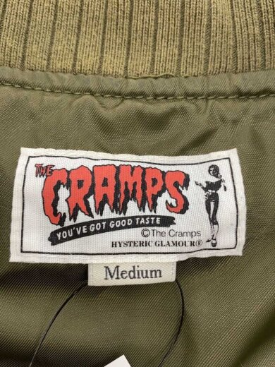 商品画像：×THE CRAMPS/スカジャン/ブルゾン/M/レーヨン/カーキ/0261AB05 3