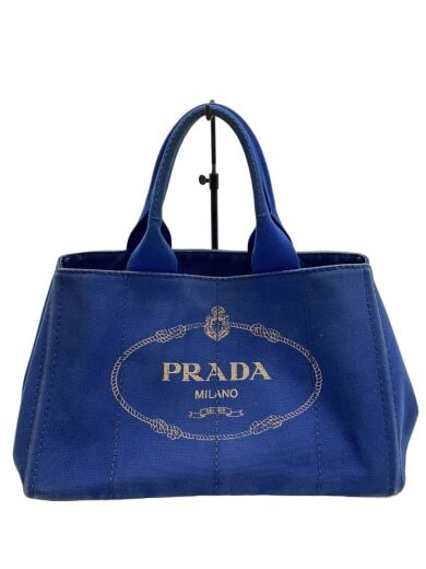 商品画像：カナパ トートバッグ/ハンドバッグ/キャンバス/ブルー/状態考慮/ 1