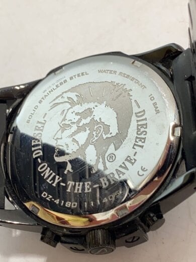 商品画像：クォーツ腕時計/アナログ/ステンレス/BLK/BLK/SS/DZ-4180 3