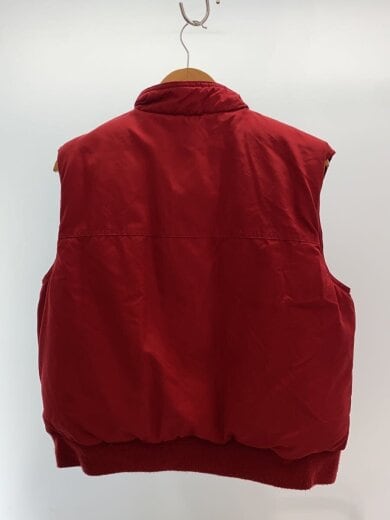 商品画像：黒タグ/80s-/中国製/ダウンベスト/ナイロン/レッド/88B8090/汚れ有 2