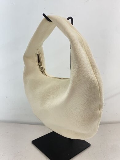 商品画像：ONE SHOULDER/ハンドバッグ/レザー/ホワイト/ハンドル部分汚れ有// 2