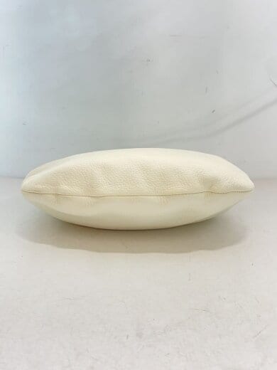 商品画像：ONE SHOULDER/ハンドバッグ/レザー/ホワイト/ハンドル部分汚れ有// 4