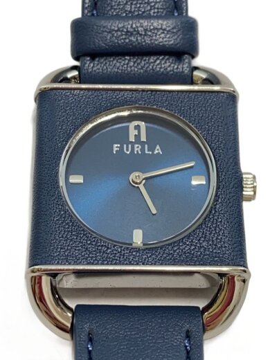 商品画像：クォーツ腕時計/アナログ/レザー/NVY/NVY/SS 1