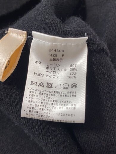 商品画像：長袖ワンピース/FREE/レーヨン/ブラック/244304 4