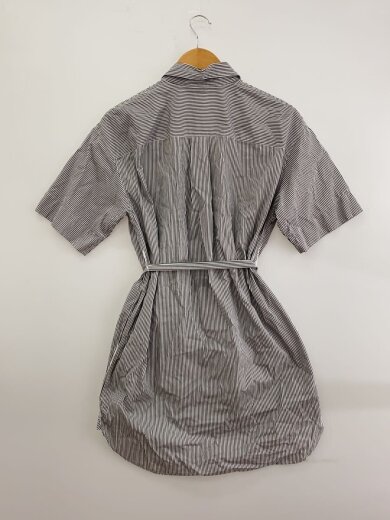 商品画像：半袖ワンピース/S/コットン/WHT/ストライプ/01-3105206-038-902// 2