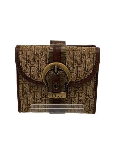 画像：Christian Dior2つ折り財布/トロッター/ブラウン/総柄/レディース/02・LU・00371